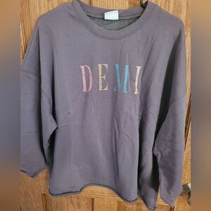 Purple/grey Long Sleeve Sweatshirt